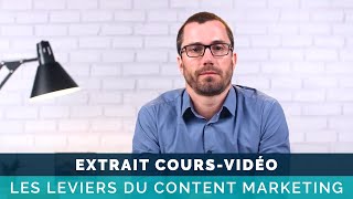 Les leviers du content marketing  extrait de cours Digital Campus Live [upl. by Abbe]