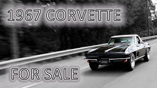 1967 Restored Black Corvette For Sale [upl. by Zahavi185]