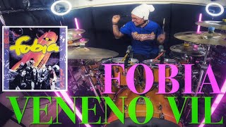 VENENO VIL FOBIA DRUM COVER jeangonzalezdrummer [upl. by Noyrb]