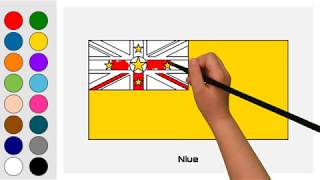 Flag of Niue  Oceania [upl. by Nehr]