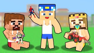 FAKİR KEREM VE ZENGİN BEBEK OLDU 😱  Minecraft [upl. by Mechling]