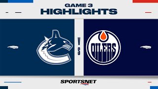 NHL Game 3 Highlights  Canucks vs Oilers  May 12 2024 [upl. by Ehsrop]