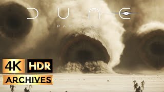 Dune Part 2  4K  HDR  Worm Attack Final Battle 2024 [upl. by Maryanna]