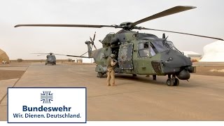 NH90 in Mali Erster Flug im Einsatzgebiet  Bundeswehr [upl. by Rodablas597]