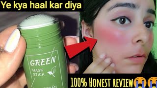 Reality of GREEN MASK STICK Honest Review Demo Side effects  green mask stick nehabeautytips [upl. by Maxma]