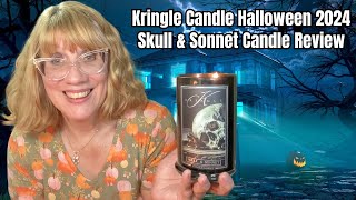 Kringle Candle Halloween 2024 Skull amp Sonnet Candle Review [upl. by Nigem551]