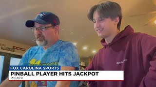 Pelzer pinball player hits jackpot [upl. by Enilesoj]