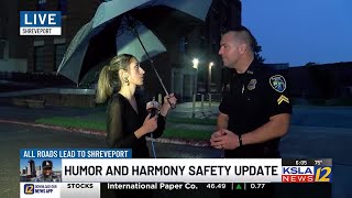 Cpl Chris Bordelon talks traffic safety for Humor amp Harmony Festival [upl. by Leamhsi]