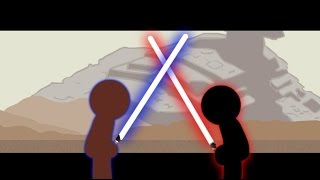 Jedi Vs Sith Stick Fight [upl. by Nnaecarg150]