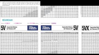 Vídeo de programa de Excel para ejercicios de Bandas V  Equipo MecaNova [upl. by Daveta256]