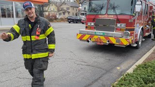 Burlington Fire Responds to Dunkin Donuts on Shelburne Rd in Burlington on 20241120 [upl. by Hurlee]