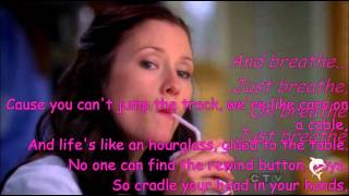 BreatheLexie Grey Chyler Leigh with Lyrics [upl. by Atok]