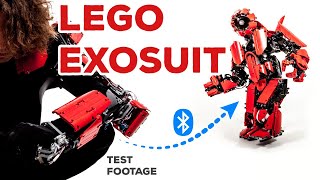 Wearable LEGO Exoskeleton Controls LEGO Robot [upl. by Hannaj]