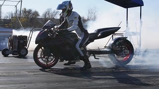 Drag bike hits new record [upl. by Geaghan]