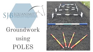 GROUNDWORK with POLEWORK Exercises to help strengthen your horse  SJB Equanimity [upl. by Talich]