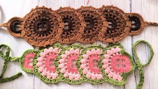 Crochet watermelon colors head band cute hairband [upl. by Acessej]