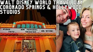 Walt Disney World Travel Day  Coronado Springs Hollywood Studios and Radisson Manchester [upl. by Ecal]