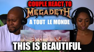 Couple React To Megadeth  A Tout Le Monde [upl. by Blithe765]