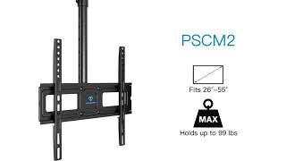 PERLESMITH PSCM2 Ceiling TV Mount  Level up Your Home Entertainment Experience [upl. by Ahcilef608]