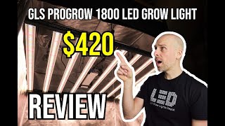 Grow Light Science PROGROW 1800 LED Grow Light Review amp PAR [upl. by Humberto]