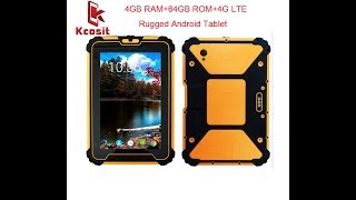 Kcosit K927 Waterproof Tablet PC Android 71 4GB RAM 64GB ROM MSM8953 Octa Core 8quot UHF RFID 4G GPS [upl. by Ott]