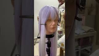 custom dyeing an entire wig for blackswan from honkaistarrail hsr cosplay cosplaycostume [upl. by Vilma940]