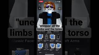 How to make a blocky avatar in roblox ​⁠TheOneWhoExists1 you might need this [upl. by Sancho]