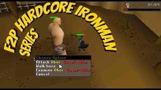 OSRS F2P Hardcore Ironman Series Progress Vid 4  OBOR ATTEMPTS AND PRAYER TRAINING [upl. by Lytsyrk830]