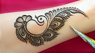 Very beautiful front hand mehndi design  Easy simple mehndi design  mehandi ka design  mehndi [upl. by Ynobe62]