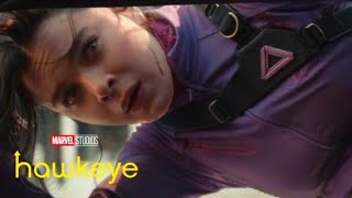 Hawkeye amp Kate Bishop Vs Echo amp Tracksuit Mafia  Car Chase Scene  Marvel Studios Hawkeye S01 E03 [upl. by Anileva]