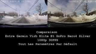 Garmin Virb Elite vs Gopro Hero 4 Silver Daylight [upl. by Gothurd]