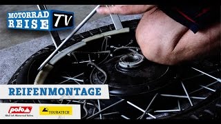 Motorradreifen von Hand montieren [upl. by Trawets]