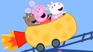 Peppa Pigs Roller Coaster FUN [upl. by Inaffets433]