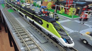 LEGO Express Passenger Train 60337 running in my city single amp doubled [upl. by Oraneg]