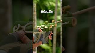 bamboo bambooshoot bamboohut bamboogun hunting bambooart slingshots bambooshoot [upl. by Mcdonald903]