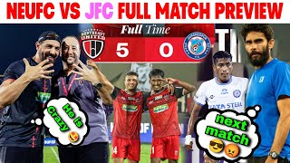 Northeast United fc vs Jamshedpur fc full match preview  NEUFC fc beat JFC 50 scoreline [upl. by Abbate306]