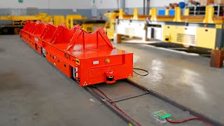 Automated guided carts  MORELLO  BATTERY POWERED AUTOMATIC TRANSFER CAR [upl. by Muriah]