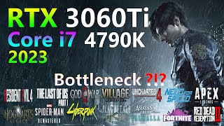 RTX 3060 Ti 8GO  Core i7 4790K  Bottleneck   Tested in 20 Games  2023 [upl. by Nomor953]