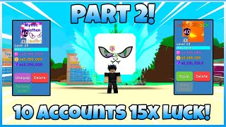 Using 10 Accounts to hatch the NEW throwback Egg Part 2 bubble gum remix [upl. by Benedicta]