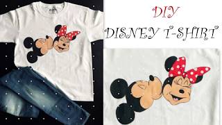 DIY Disney Tshirt  Handpainted Tshirt  Customize Disney Tshirt [upl. by Shanie]