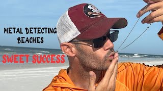 Sanded Beach Metal Detecting Success [upl. by Scriven618]