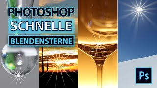 BLENDENSTERNE blitzschnell in Photoshop erstellen  Tutorial [upl. by Eugnimod]