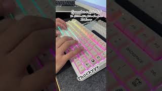 Aula F75 ft Gateron Milky Yellow Pro mechanicalgamingkeyboard computerkeyboard customkeyboard [upl. by Sivie278]