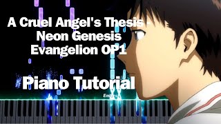 A Cruel Angels Thesis  Neon Genesis Evangelion OP1 Animenz Arrangement Piano Cover [upl. by Harhay529]