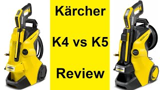 Karcher K4 vs K5 High Pressure Washer Comparison Review [upl. by Yromem]