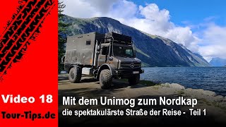 Nr 18  Aursjøvegen Teil 1  die spektakulärste Straße der Reise  UnimogRoadtrip zum Nordkap [upl. by Isleana]