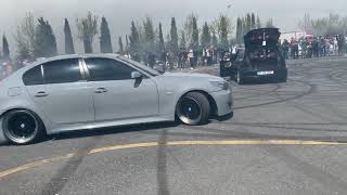 Atatürk Olimpiyat E60 530D Drift amp Burnout  Lastik Parçalandı [upl. by Layol]