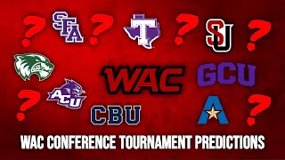 WAC Conference Tournament Predictions 2024  College Basketball [upl. by Llien228]