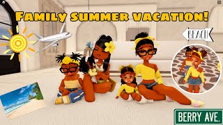 VACATION TO SANTORINI GREECE GHETTO TRIPBerry Ave Roleplay roblox berryave roleplay [upl. by Yunfei2]