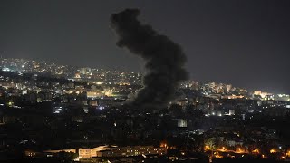 Israel launching ‘big strikes’ against Hezbollah intelligence headquarters [upl. by Notsnarc]